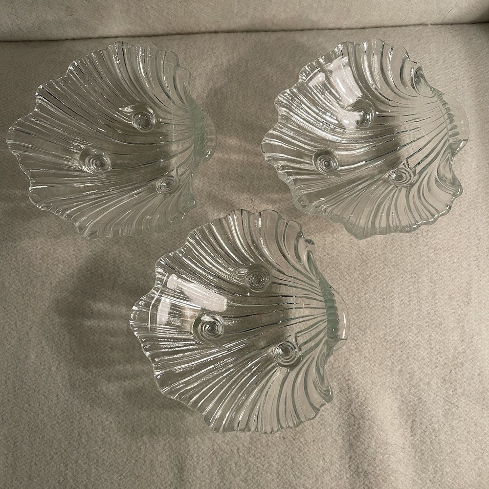 Mikasa Walter Crystal Seascape 3-Piece Dip Bowl Set
