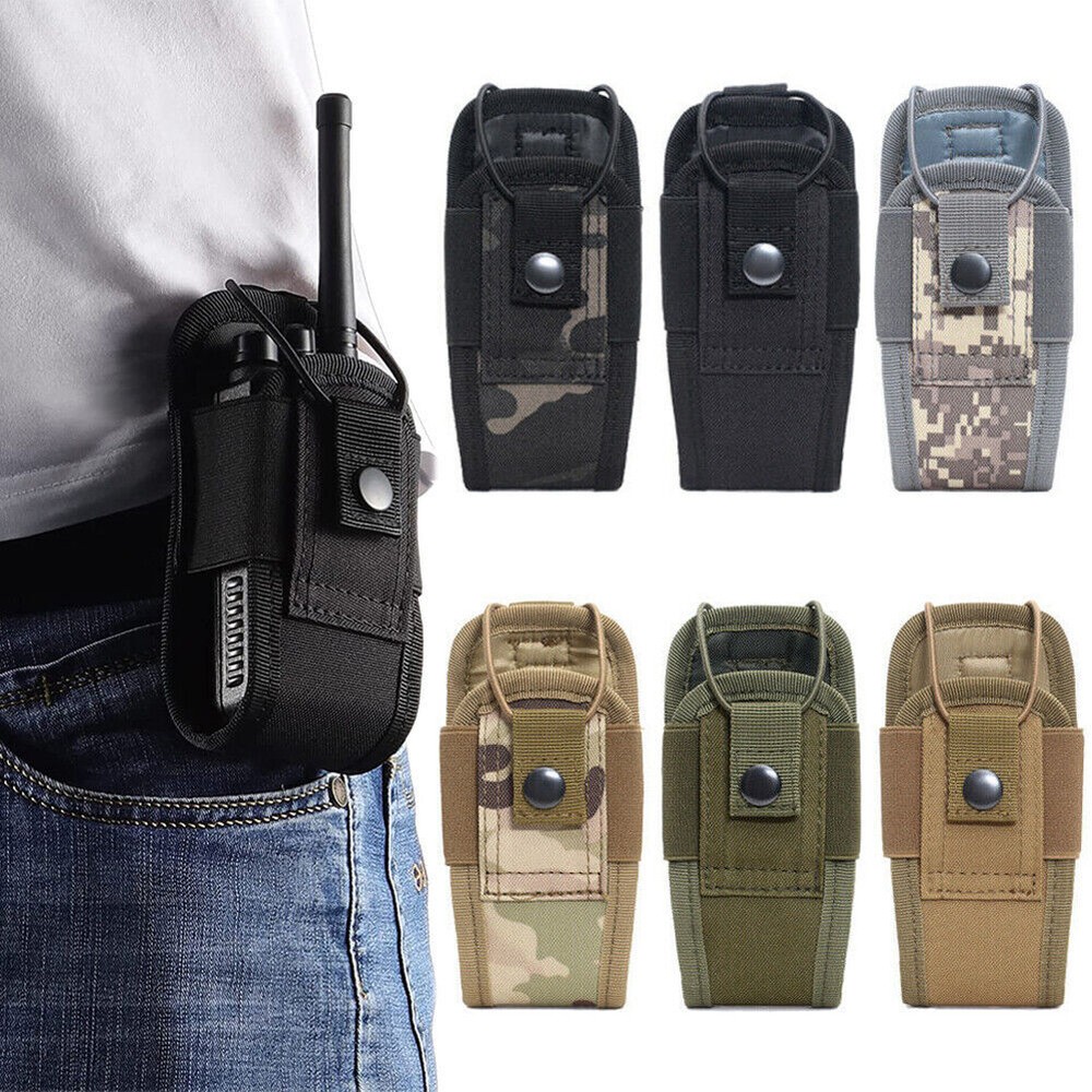 Tactical MOLLE Radio Case Walkie Talkie Nylon Holster Accessories Universal Case