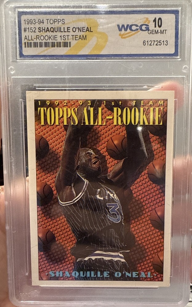 1993 Topps Gold #152 Shaq & Magic HOF GEM MINT 10 Basketball Card