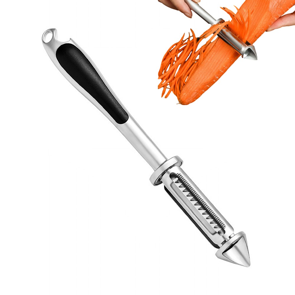 スチール野菜ピーラーステンレス鋼5-in-1ポテトピーラー野菜フルーツツール