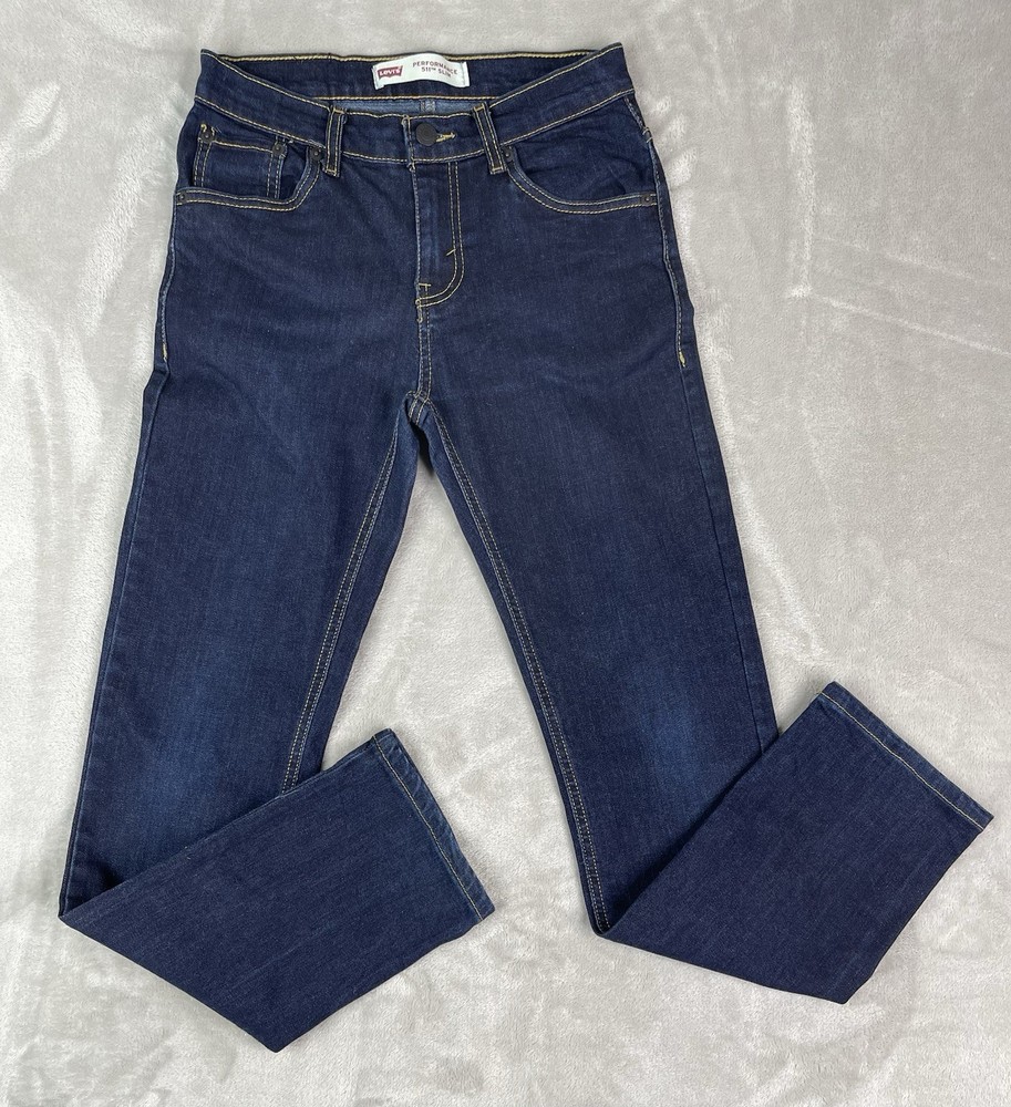 Levis 511 Slim Women’s Dark Wash Skinny Jeans Denim Size 27x27