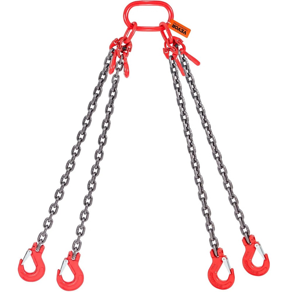 Chain Sling, 5/16 inch x 5 ft Lifting Chains with Hooks, G80 Engine Chain Hoist