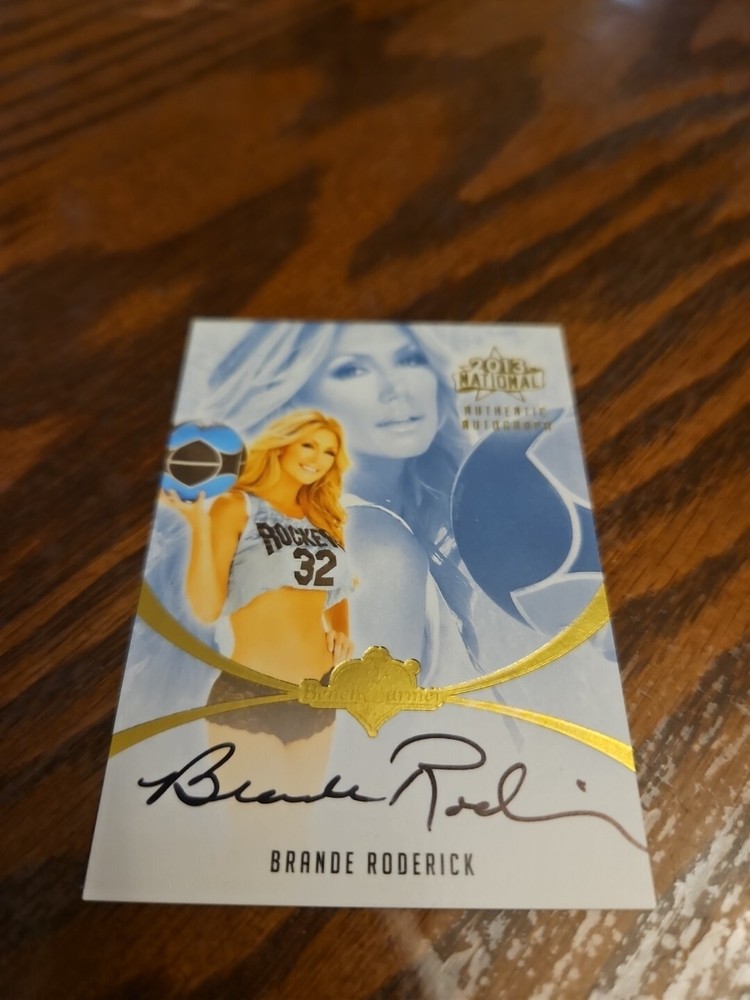 Benchwarmer 2013 Brande Roderick National Autograph Gold Foil Card Auto Playboy