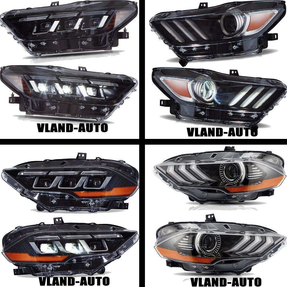 2015-2023 Ford Mustang GT LED Sequential Projector Headlights