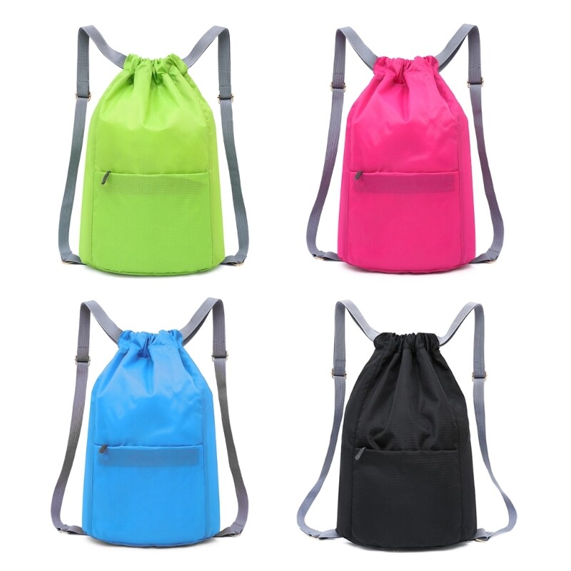Workout Bag Drawstring Back Sacks Backpack Bag for Fitness Soccer Beach Swimming
