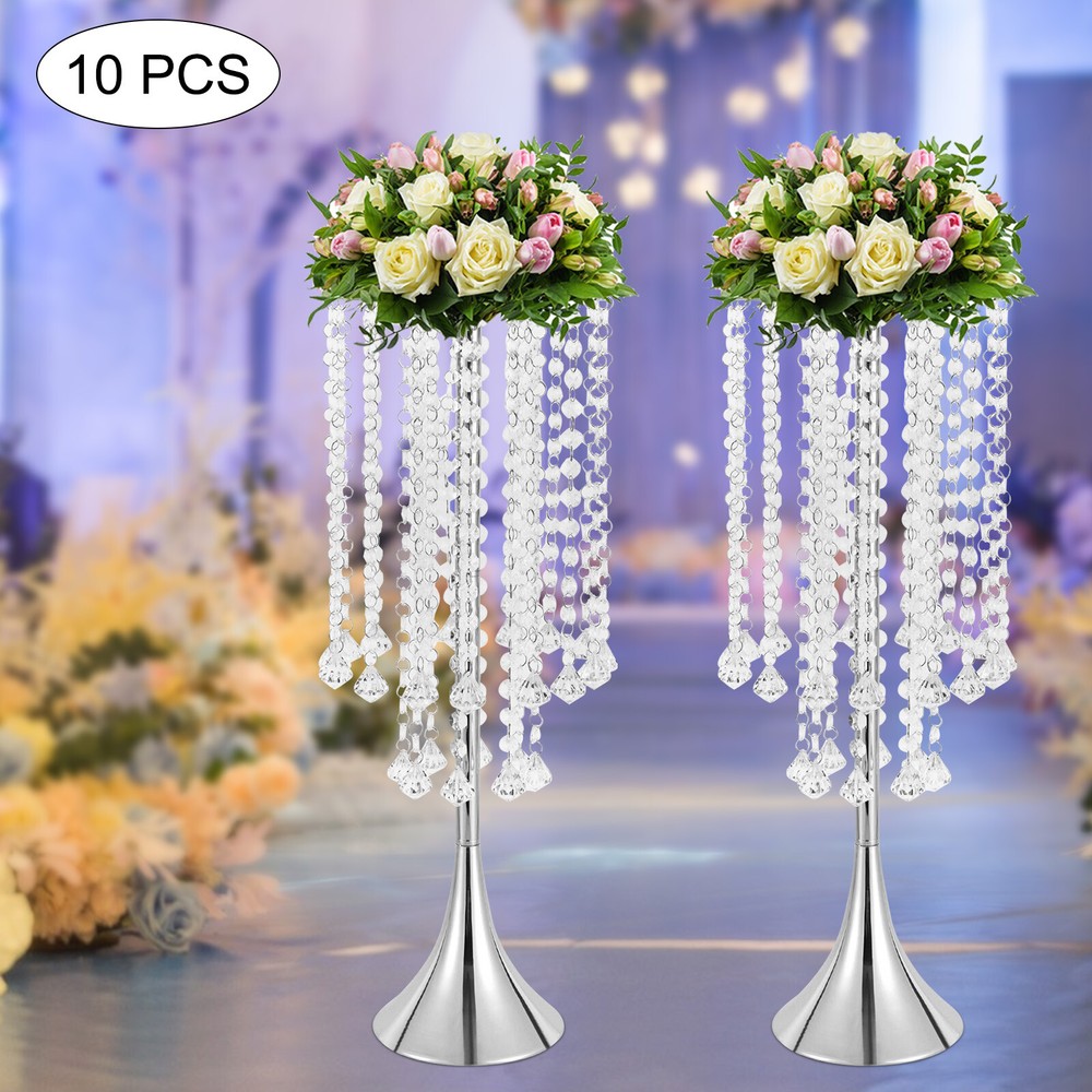 10PC Gold Flower Vase Centerpieces Table Decor Display 55.6cm for Wedding Party