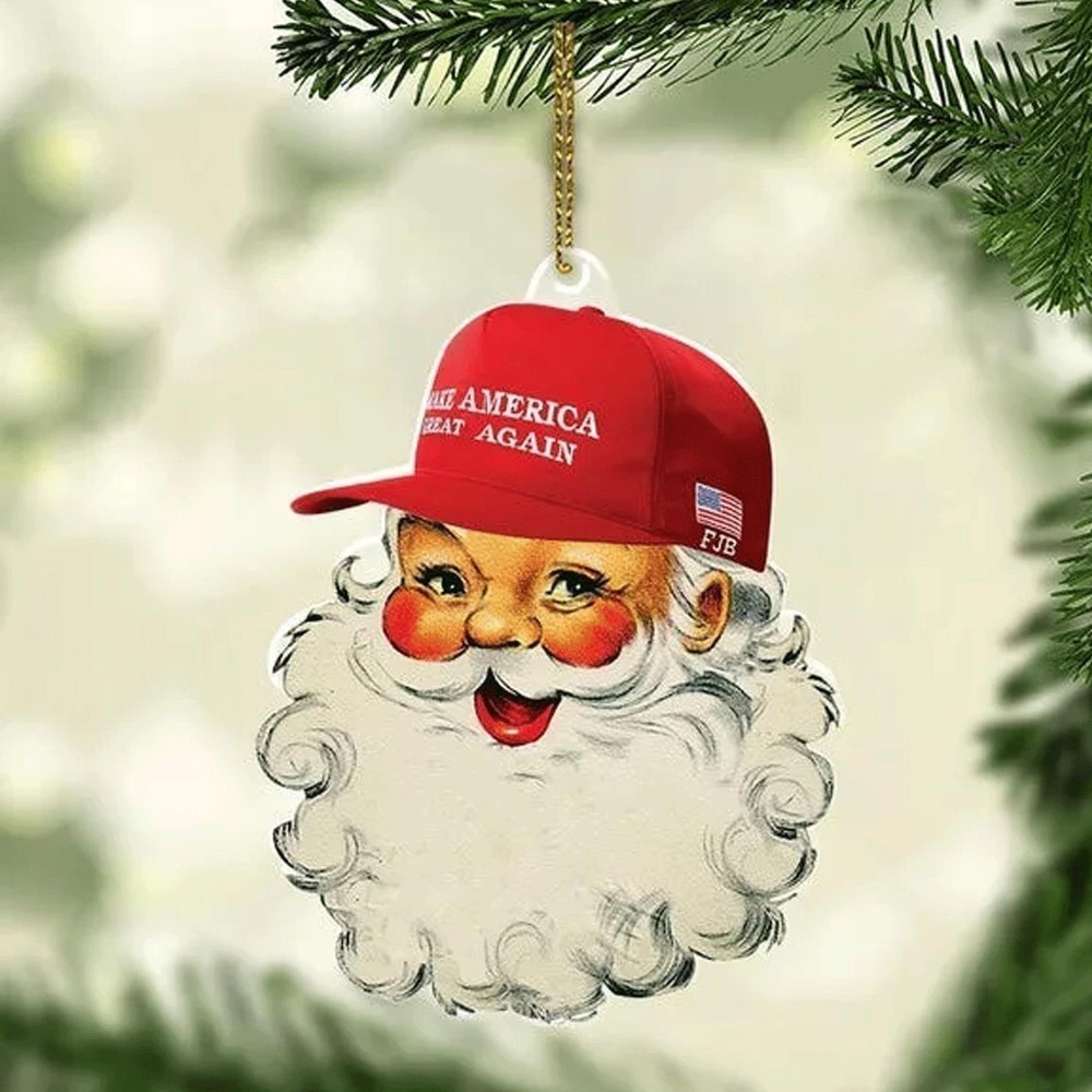 Donald Trump MAGA Christmas Ornament  Trump 2024 Santa Claus Ornament Gift