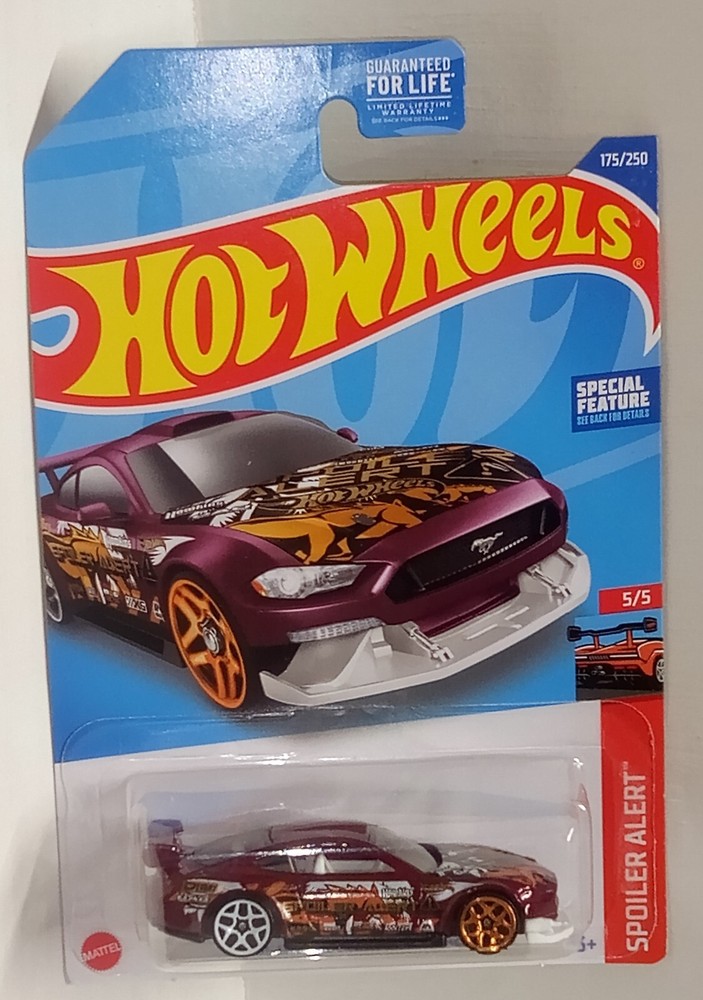 2022 Hot Wheels Custom 2018 Ford Mustang GT 175/250 HCV87 Spoiler Alert 5/5