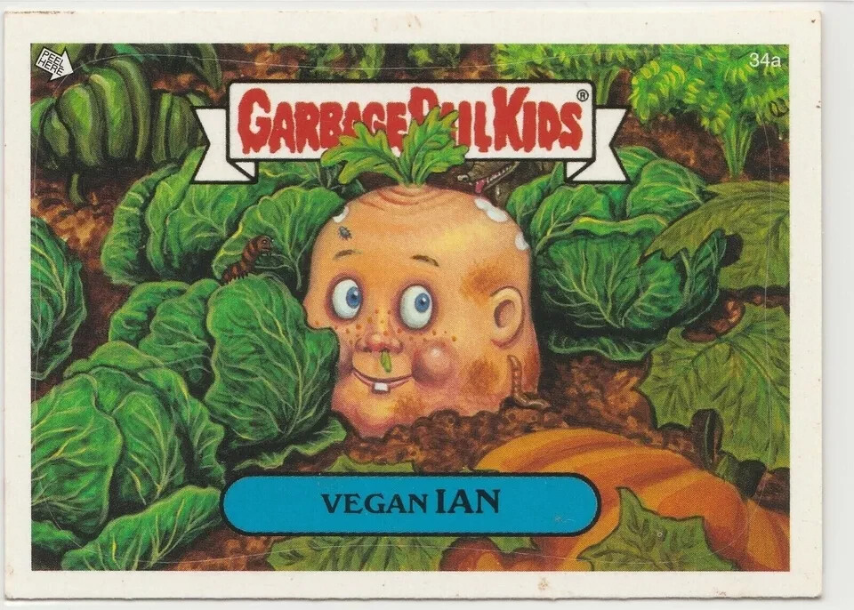 Vegan Ian #34a Garbage Pail Kids GPK 2004 ANS3 All-New Series 3