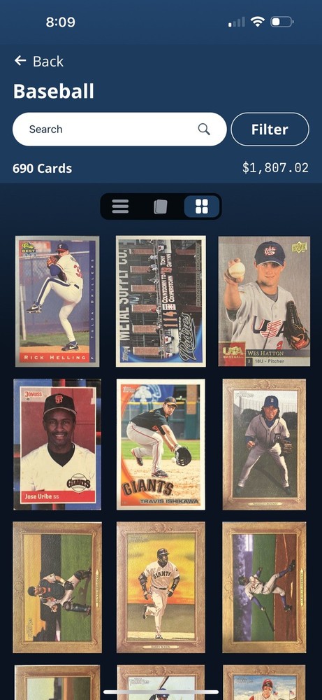 vintage baseball card collection lot 2 binders