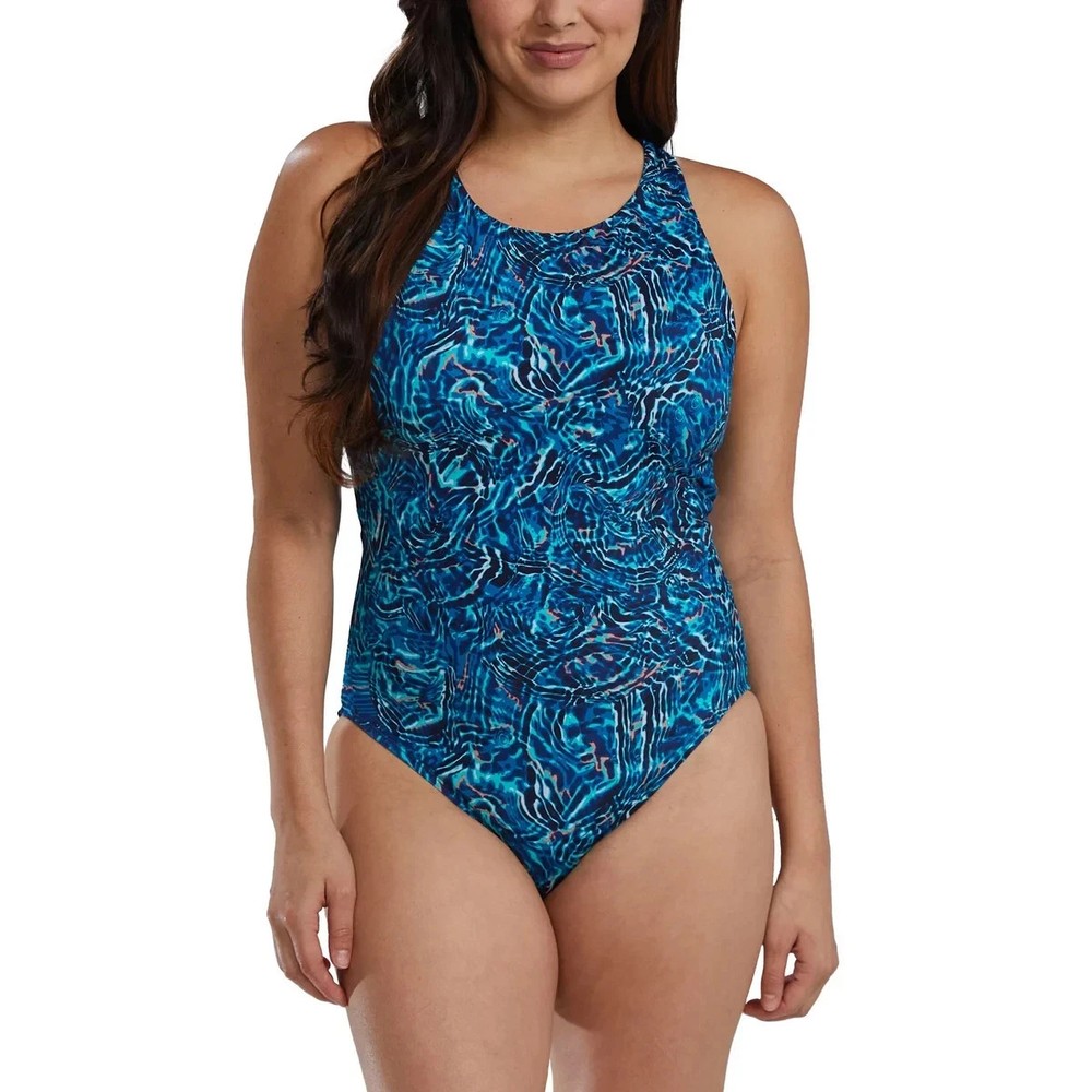 TYR Women's One-Piece Swimsuit, Blue, Size M