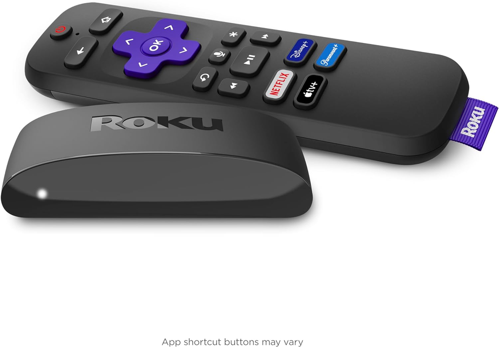 Roku Express 4K+ Streaming Device with Voice Remote for 4K HDR and Free Live TV