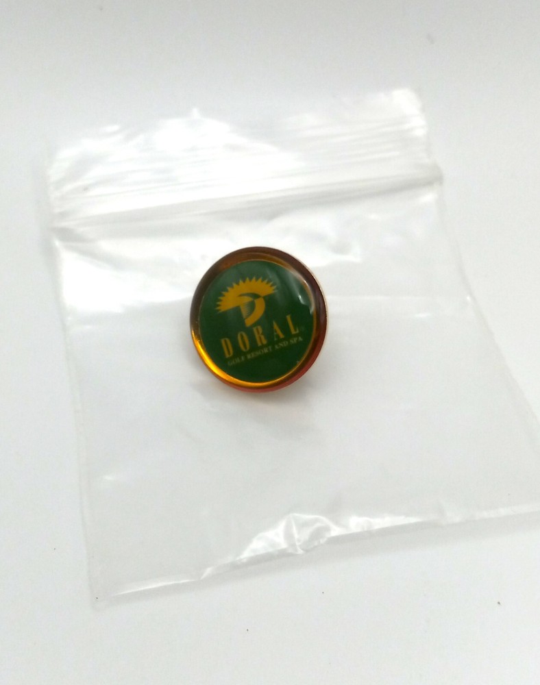 1990s Doral Resort and Spa Miami Florida Trump Hat Lapel Pin Blue Monster