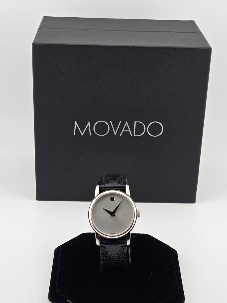 Movado Women's Museum Quartz Leather Band Watch - 2100003 ($650 MSRP)