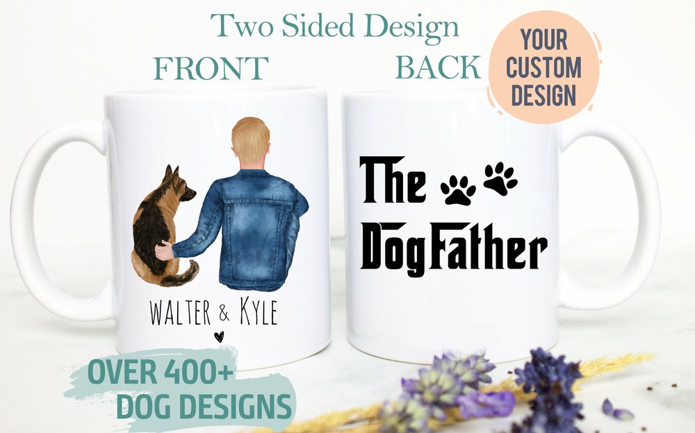 Custom Dog Dad Gift #3 Dog Mug Dog Lover Owner Gift Gift For Husband Him Men