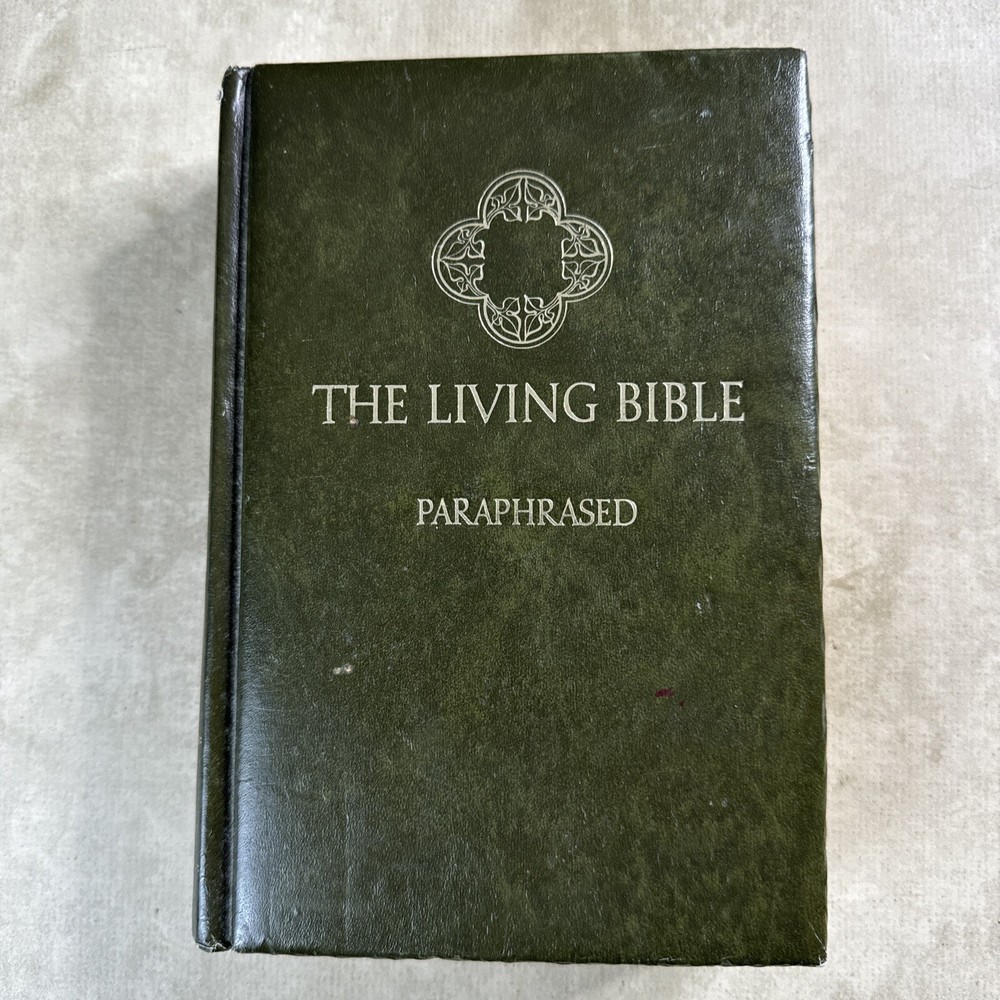 The Living Bible Paraphrased Tyndale Red Letter Concordance 1973 Hard Cover C