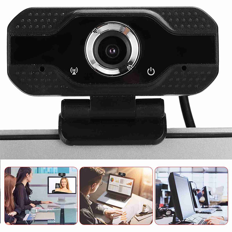 1080P Desktop Computer Camera USB Online Class Webcam with Microphone New