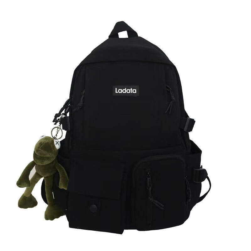 Student Anti-Theft Shockproof Laptop Backpack Black School Bag