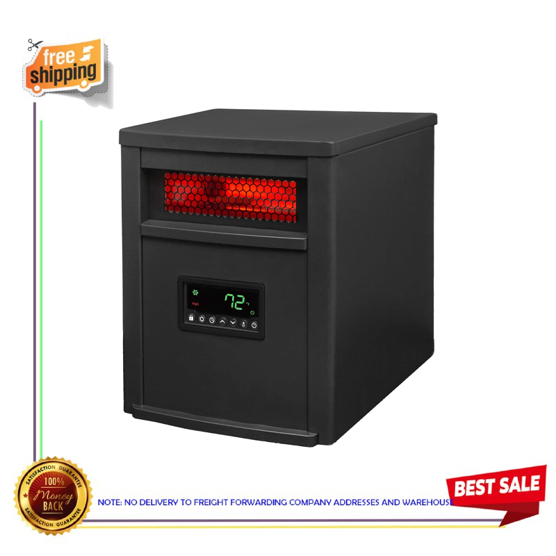 LifeSmart LifePro 8 Element 1500W Electric Infrared Quartz Indoor Space Heater