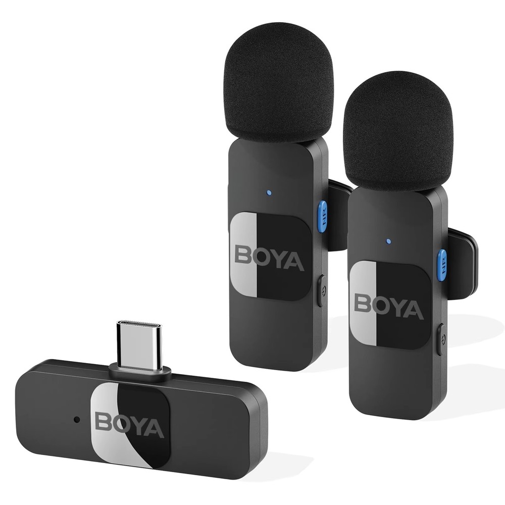 BOYA BY-V10 V20 V1 V2 Wireless Lavalier Mic for Android USB-C Phones