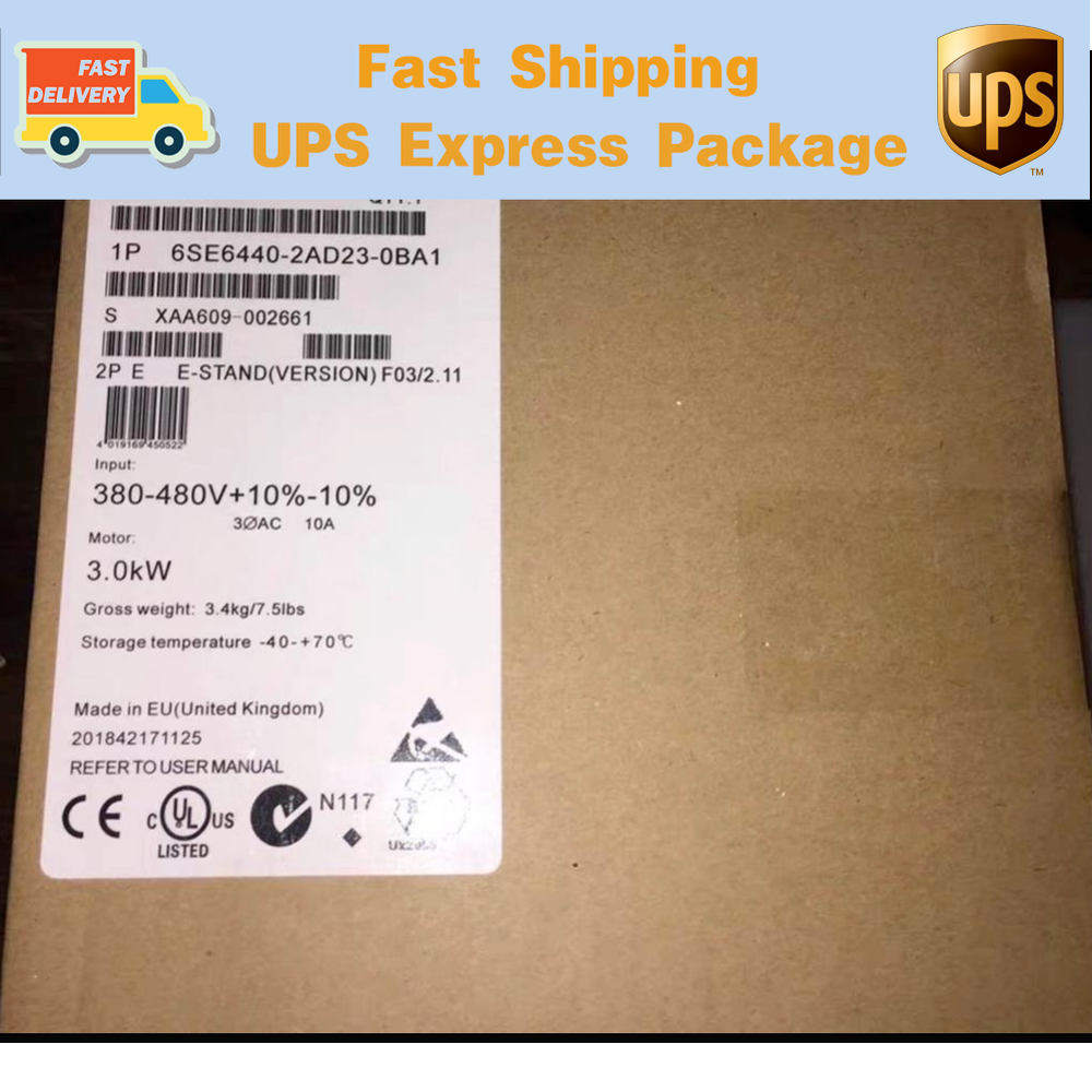 6SE6440-2AD23-0BA1 SIEMENS MICROMASTER 440 Frequency Converter Driver New GQ