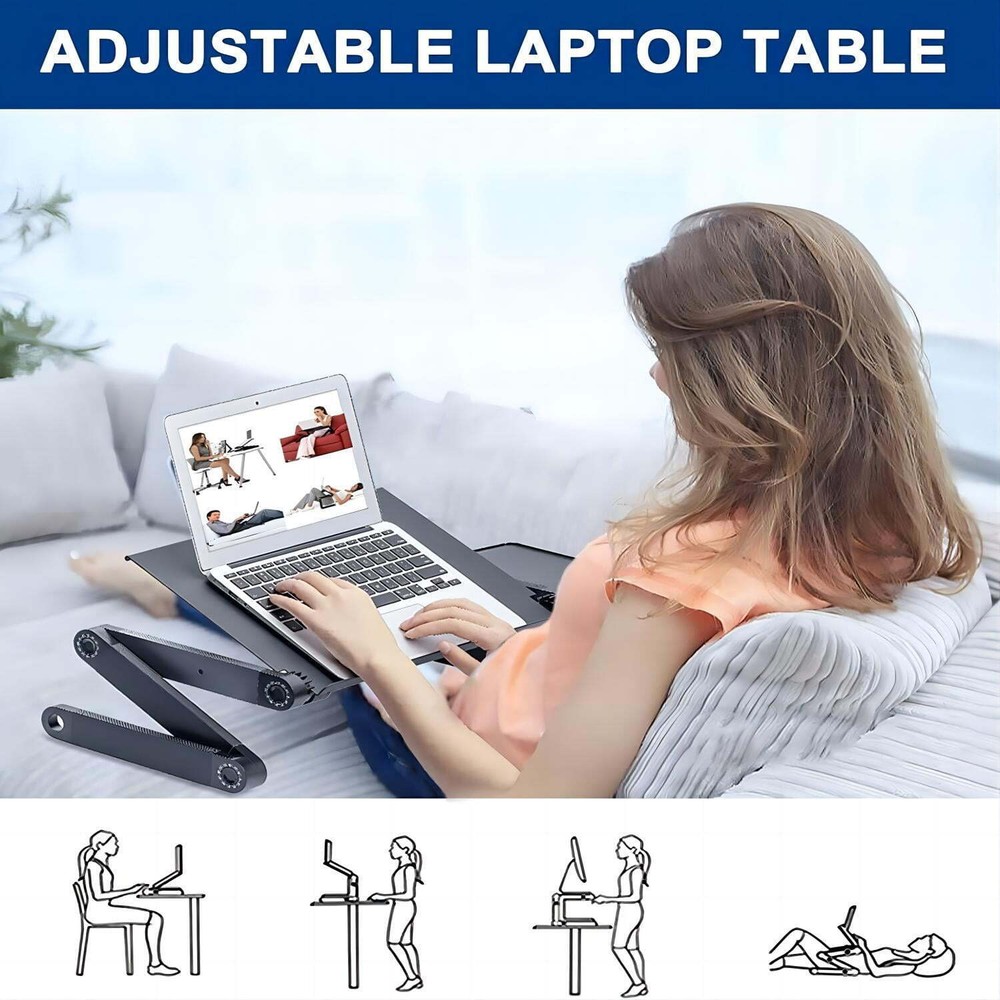 Adjustable Folding Portable Laptop Table; Laptop Stand