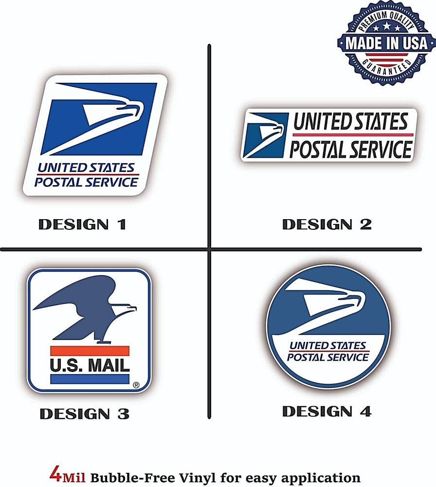USPS POSTAL SERVICE MAIL DELIVERY VINYL DECAL STICKER CAR TRUCK BUMPER 4MIL