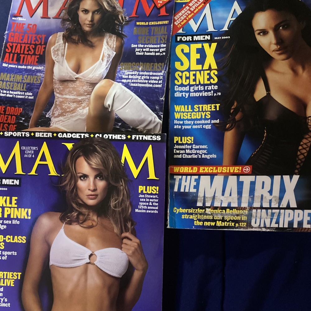 Maxim Stuff Random Lot  3 Magazines 2000 2004 2003