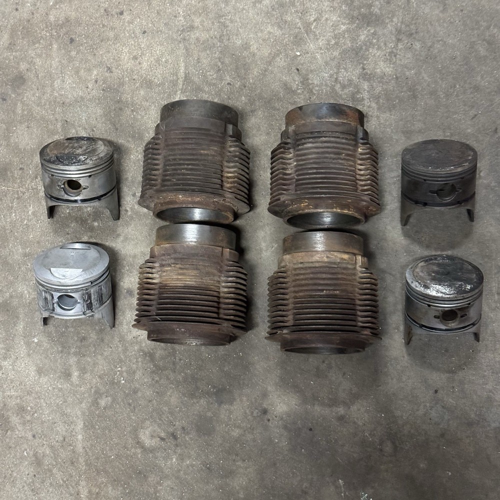 Porsche 356 912 Piston Cylinder Set 82.5mm Cast Iron FOUR RING