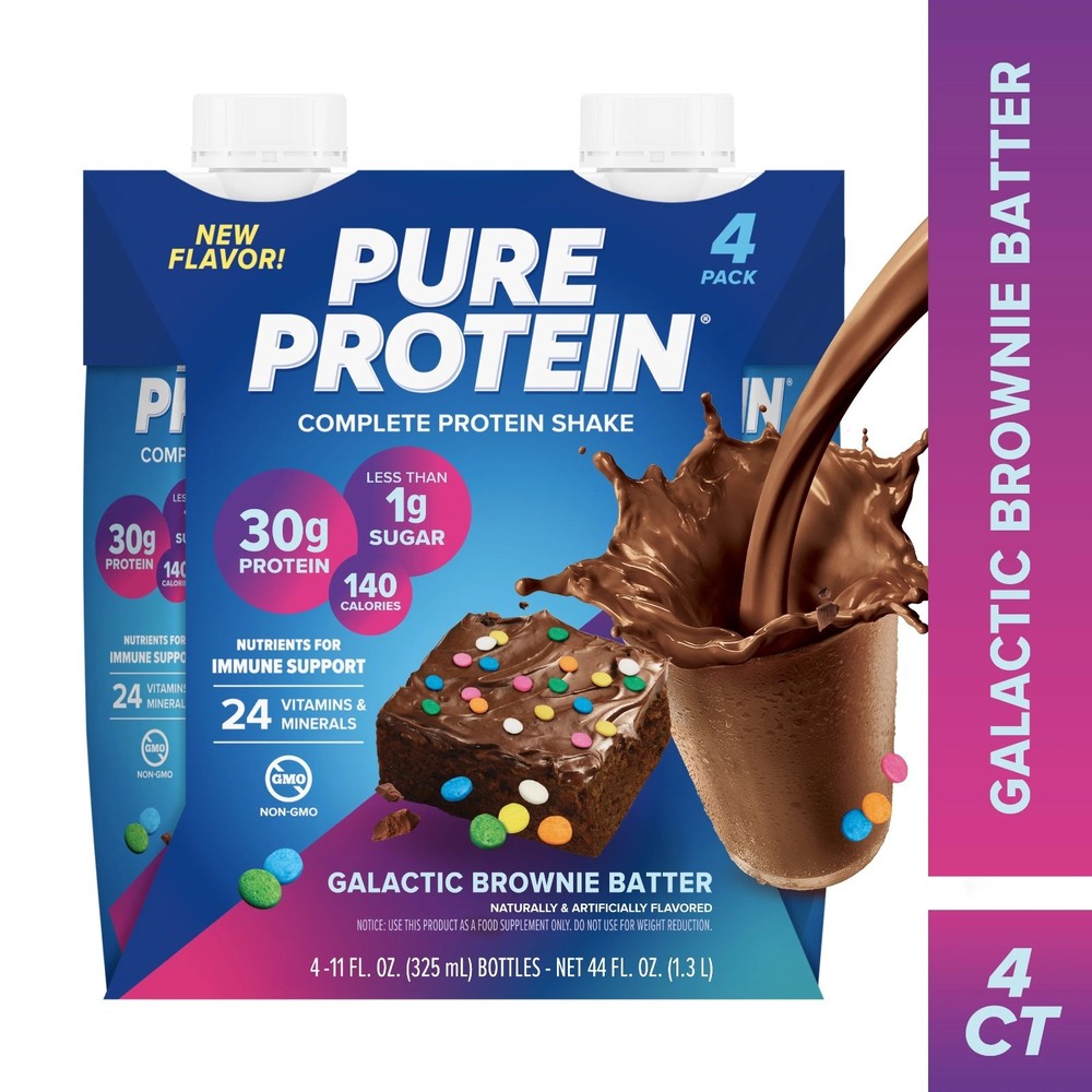 Pure Protein Galactic Brownie Batter Shake with 30g Protein 11 fl oz