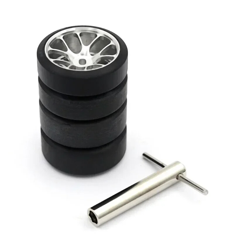 2.5/5.5 Degrees Hard Plastic Drift Tires Metal Wheel Rim for wltoys K969 MINI-Z