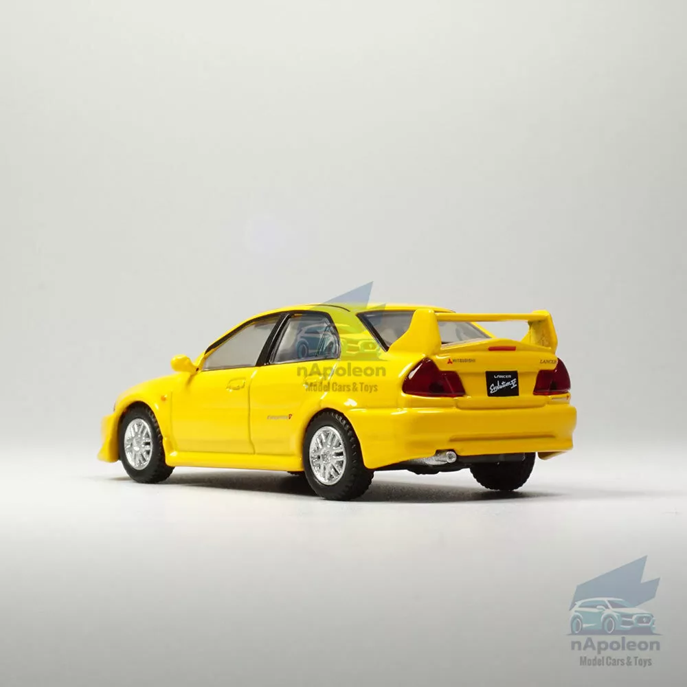 1:64 Mitsubishi Lancer Evolution V Model Car Diecast Vehicle Collection Yellow