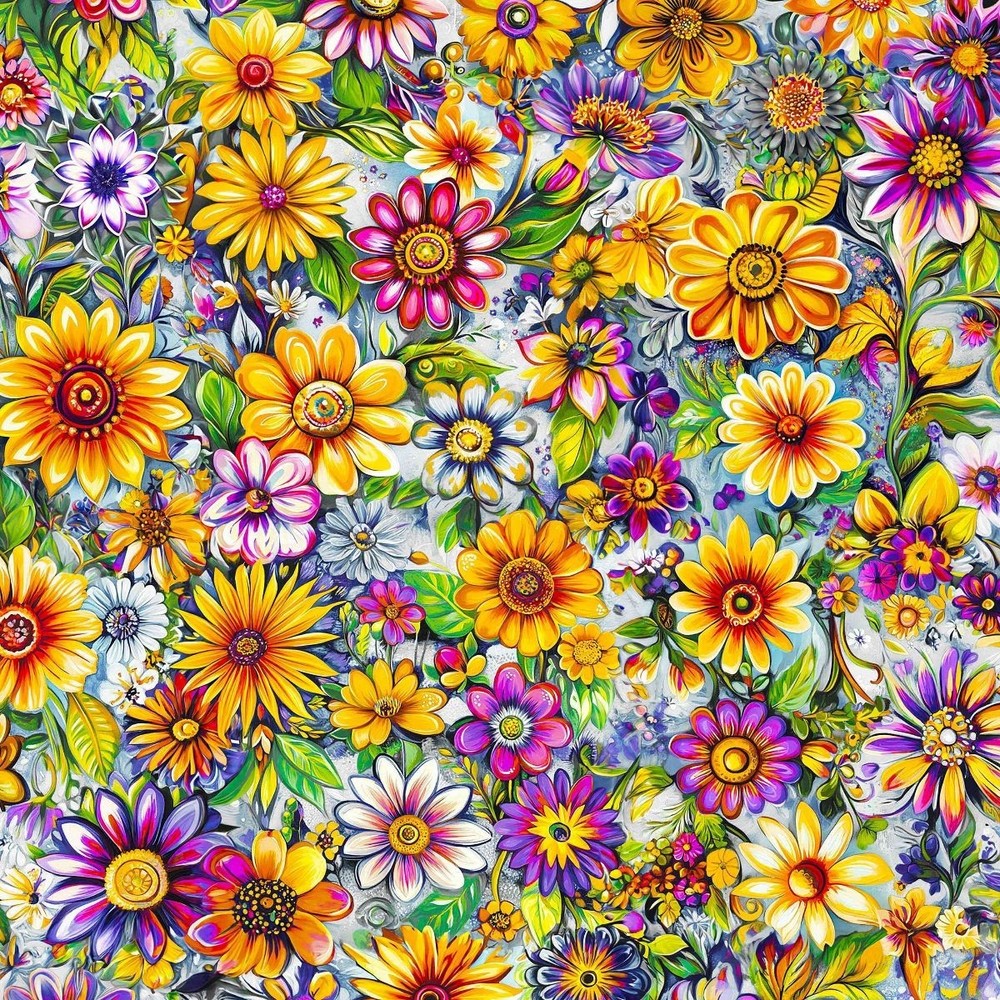 Groovy Garden Fabric 45