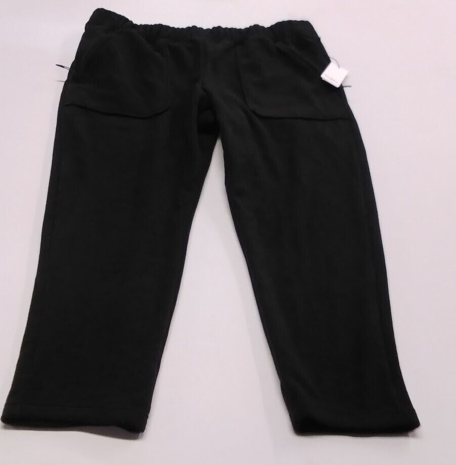 Mens Regular Fit Tapered Polar Fleece Jogger Pants - Goodfellow & Co Black XXL.