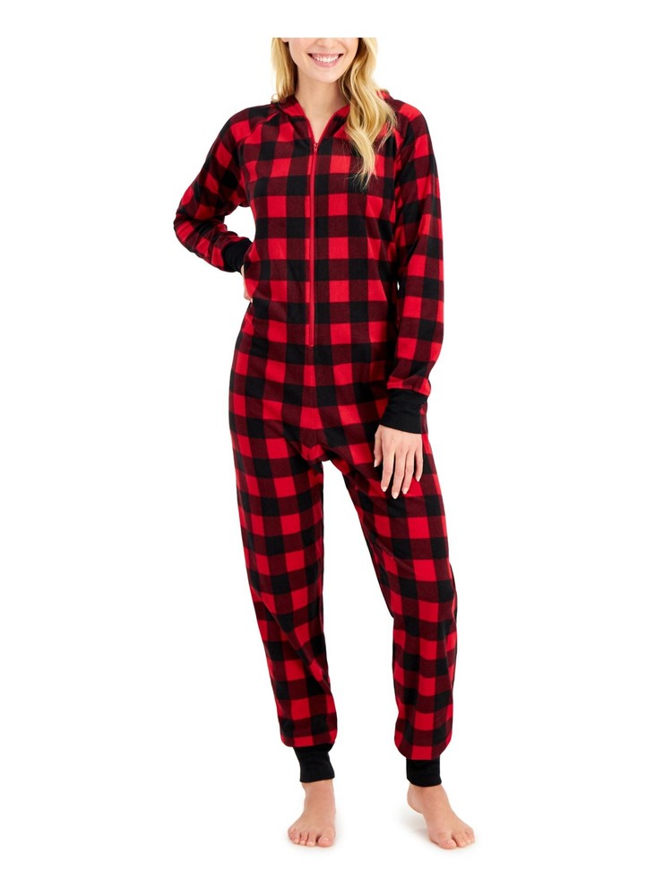 Red Plaid Fleece Family PJ Set in XL - Cozy Matching Sleepwear