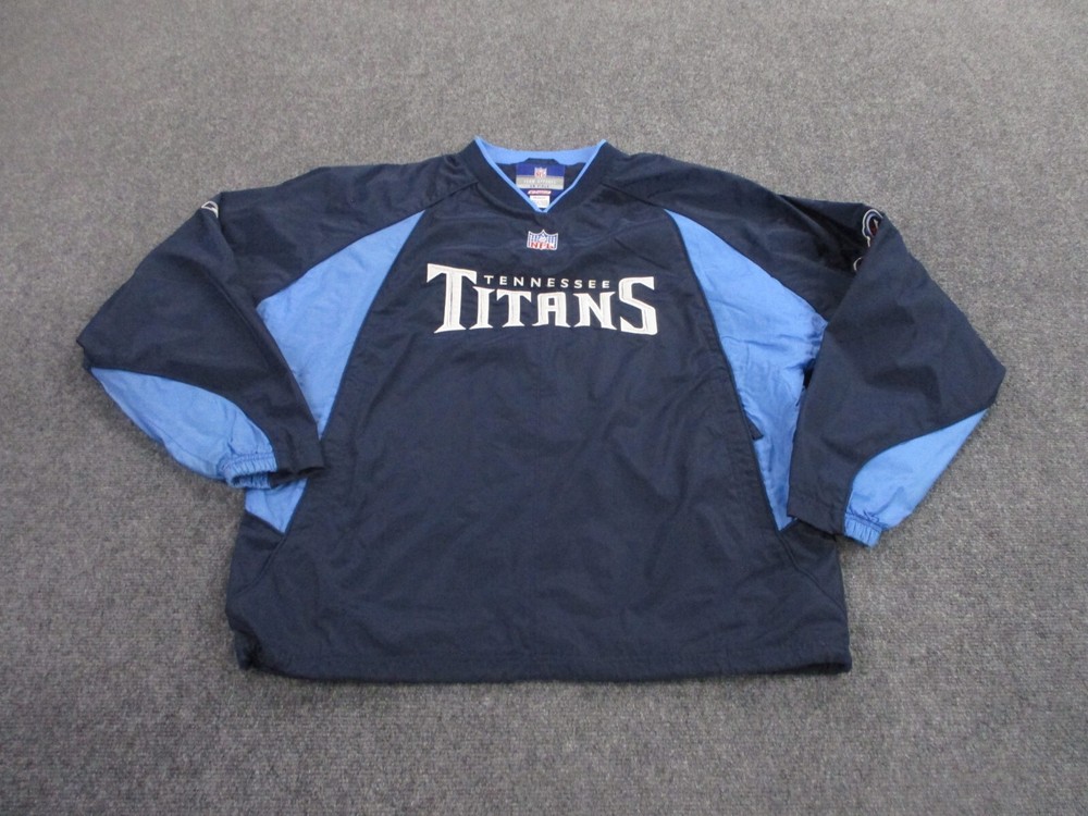 Vintage Tennessee Titans Jacket Adult M Reebok On Field Windbreaker Athletic Men