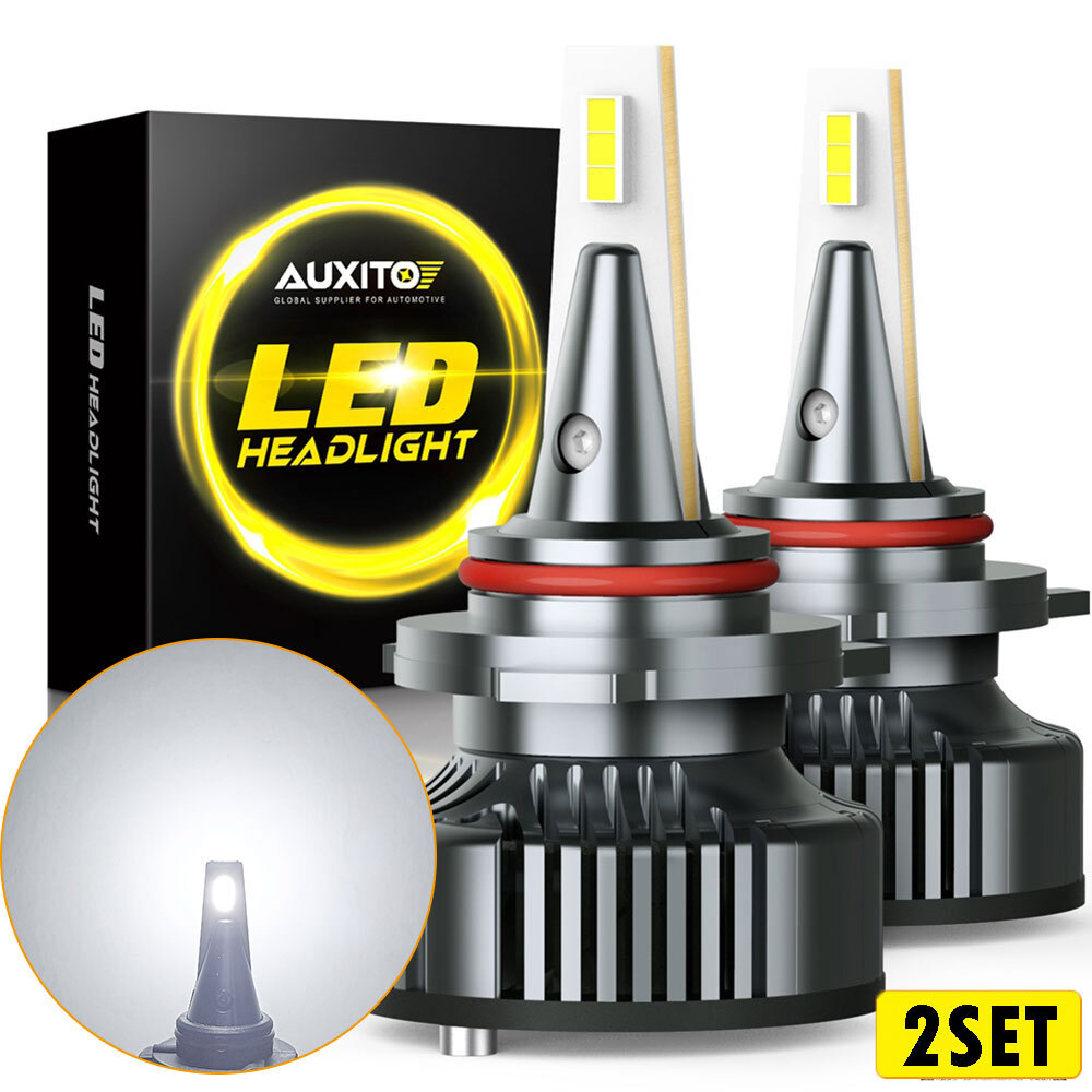 4X AUXITO 9012 LED Headlight Bulbs kit High Low Beam 6500K 400% Super Bright Can