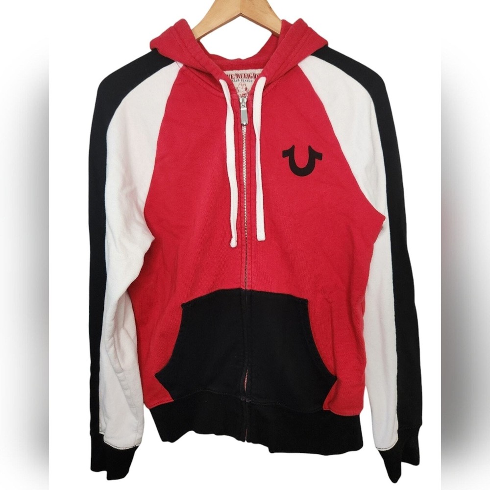 True Religion y2k Zip up Hoodie Small