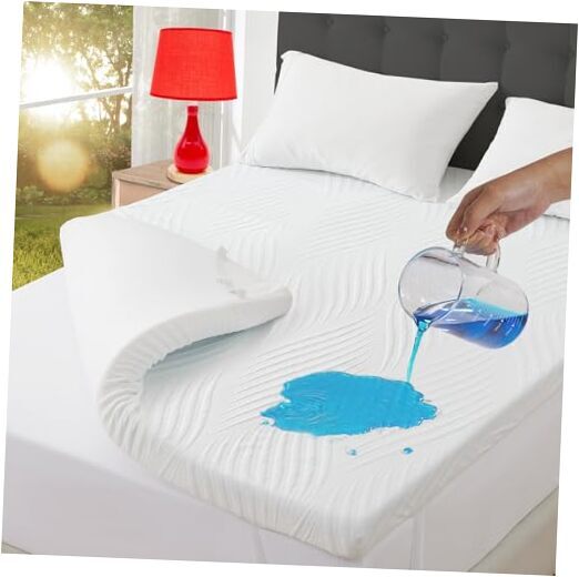 3 Inch Gel Memory Foam Mattress Topper Queen Queen(60*80 in) White