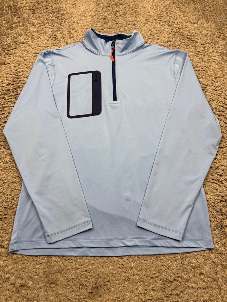 Southern Tide Sweatshirt Men XL Club Stretch Performance Golf 1/4 Zip Pullover