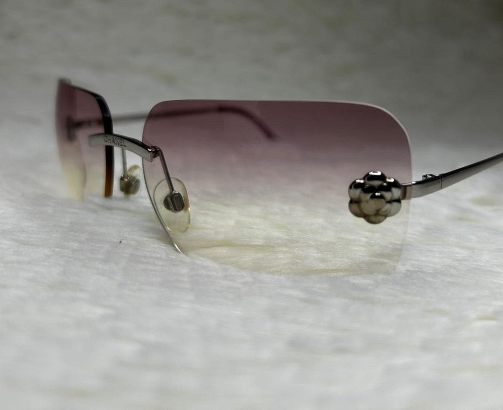 CHANEL 4085 Silver Frame Sunglasses with Coco Mark #1