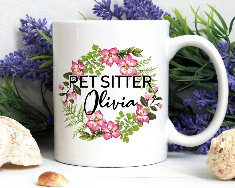 Pet Sitter Gift Pet Sitter Mug Personalized Mugs Custom Gifts Pet Sitter