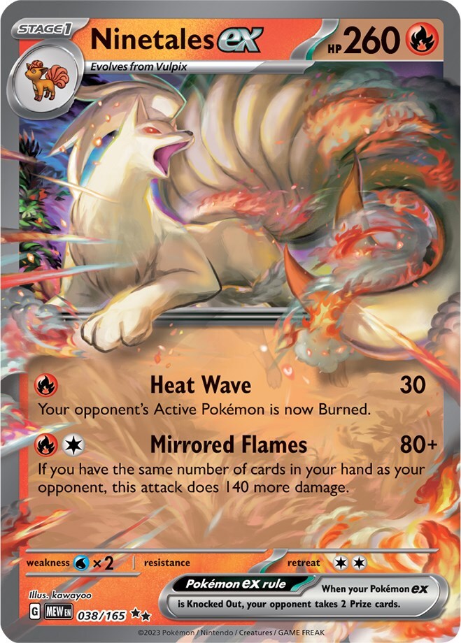 Ninetales ex 038/165 Sv: Scarlet & Violet 151 Holo