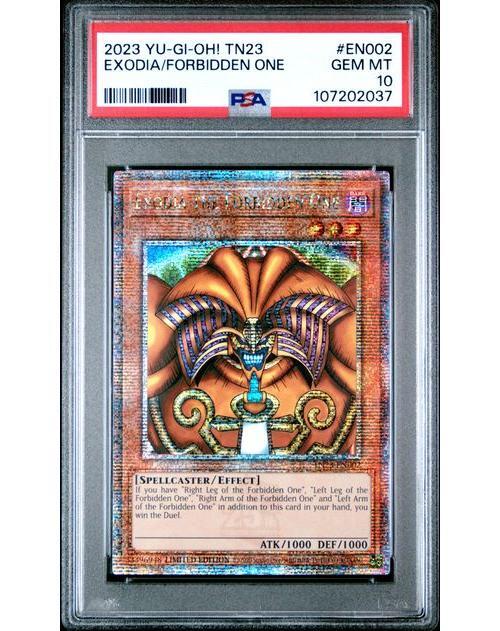 PSA 10 GEM MINT Exodia Forbidden One TN23-EN002 25th Anniversary Tin Dueling Heroes