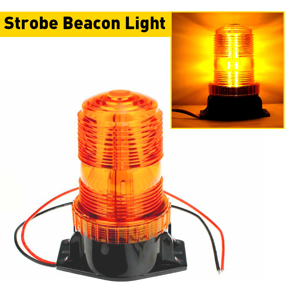 Amber Rotating 30LED Light Strobe Flash Rooftop Beacon Warning Emergency 9V-30V
