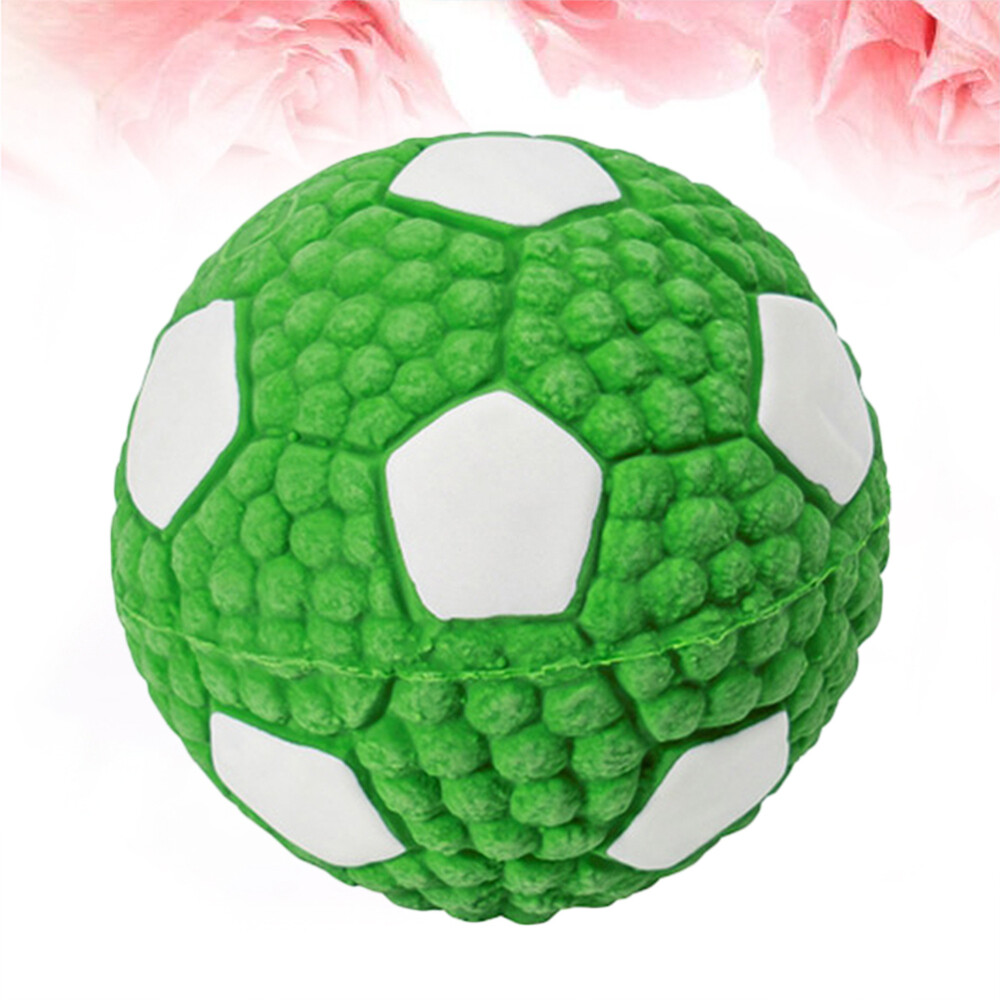 Squeaky Plush Dog Toy Pets Entertaining Educational Football
