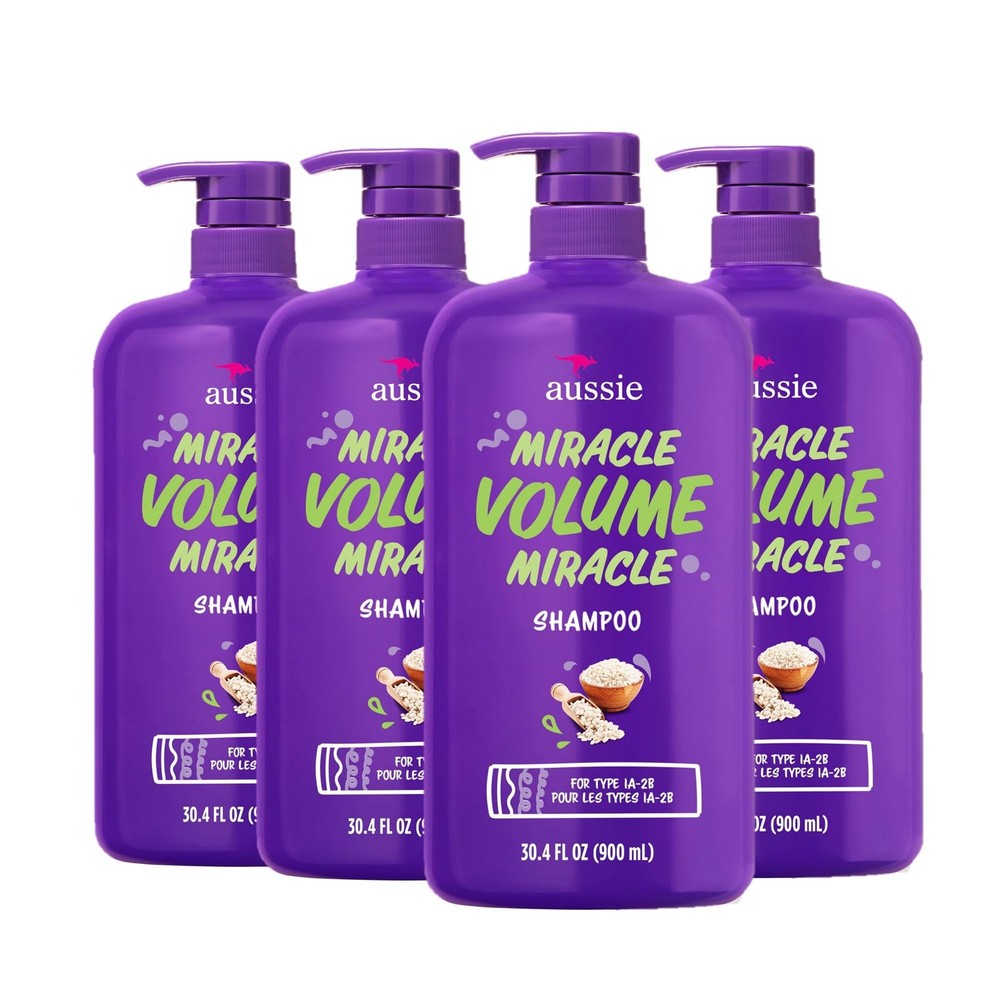 Miracle Volume Shampoo, Paraben-Free, Volumizing, 30.4 oz, 4-pack