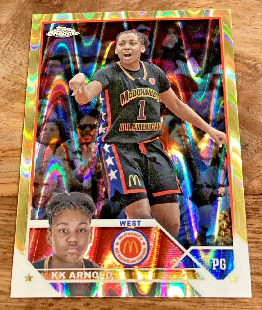 KK Arnold # 50/50 Gold Ray Wave UCONN Huskies 2023-24 McDonalds All-American NM