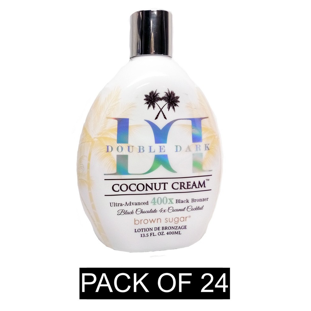 Double Dark Coconut Cream 400X Bronzer – 24 Pack 13.5 oz Bottles-image