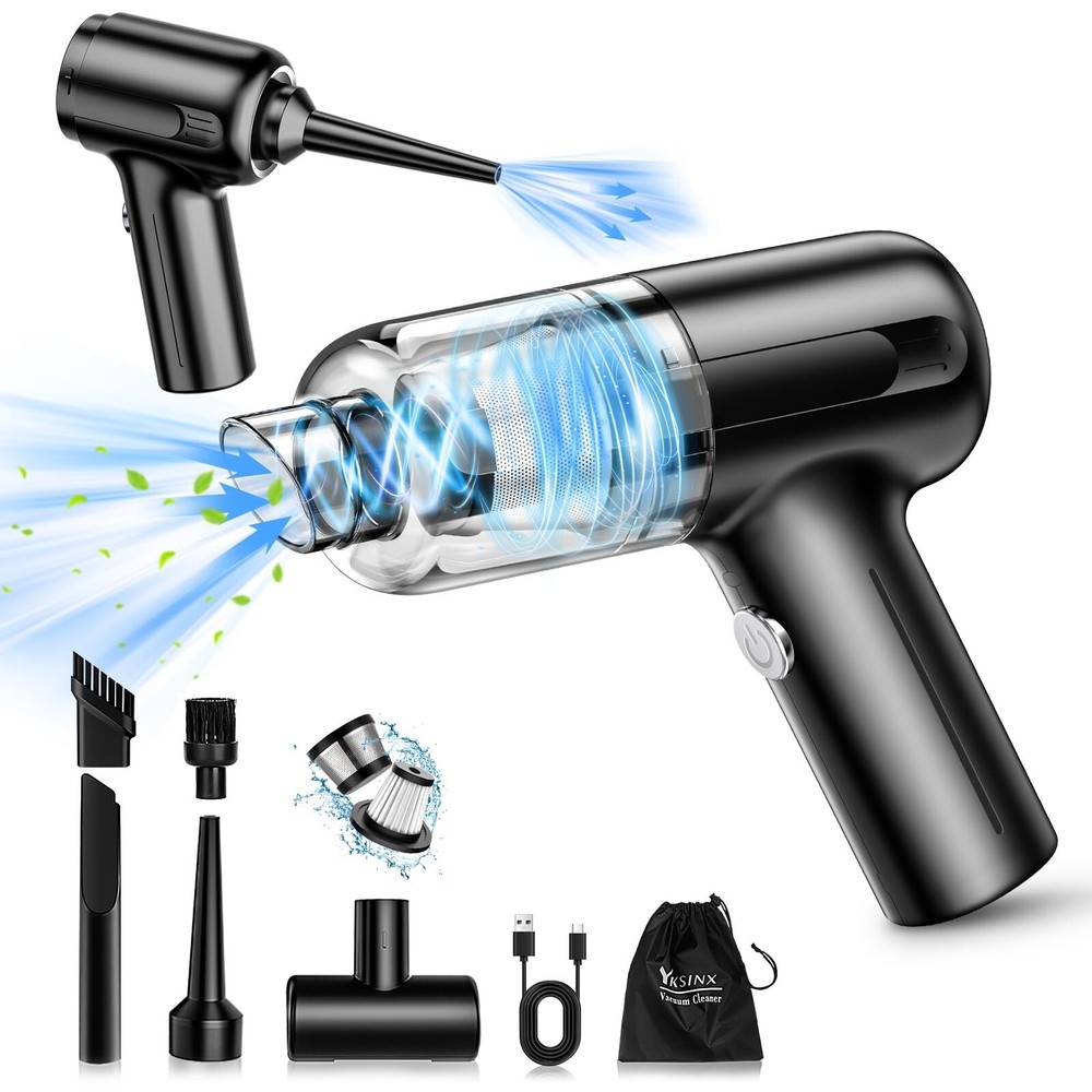 Mini Vacuum Cleaner, Handheld Vacuum Cordless Rechargeable, Portable Car Vacu...